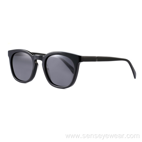 Womens Trendy Custom Bevel Acetate Polarized Sunglasses